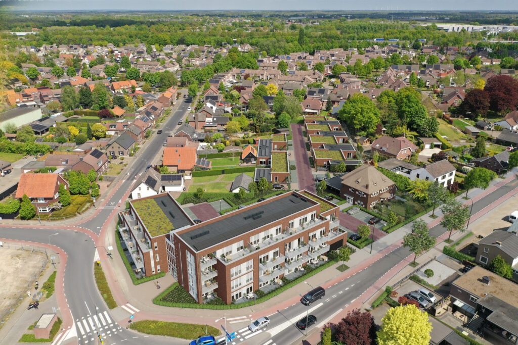 Horst disselhoff nieuwbouw woningbouw appartementen patiowoningen vogelvlucht