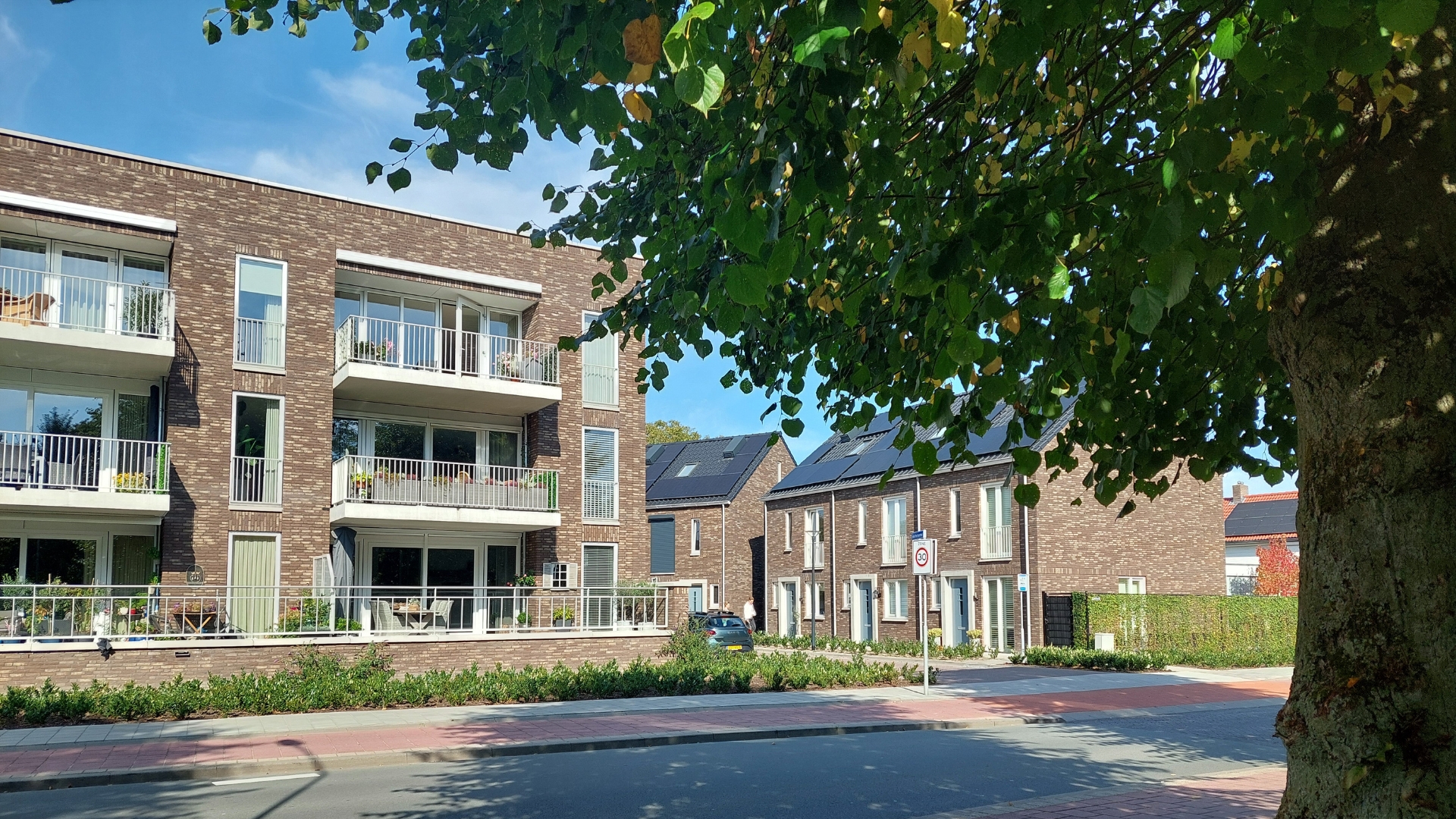 Een mix van appartementen en rijwoningen
