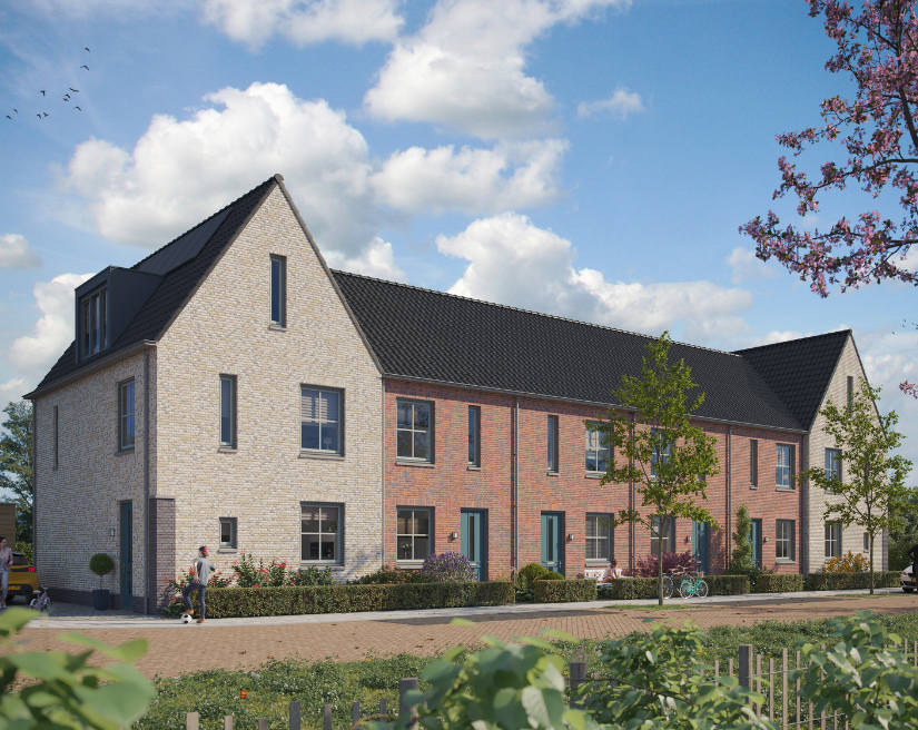 Nieuwbouw Burgtse Buurt Boekel ruime rijwoningen
