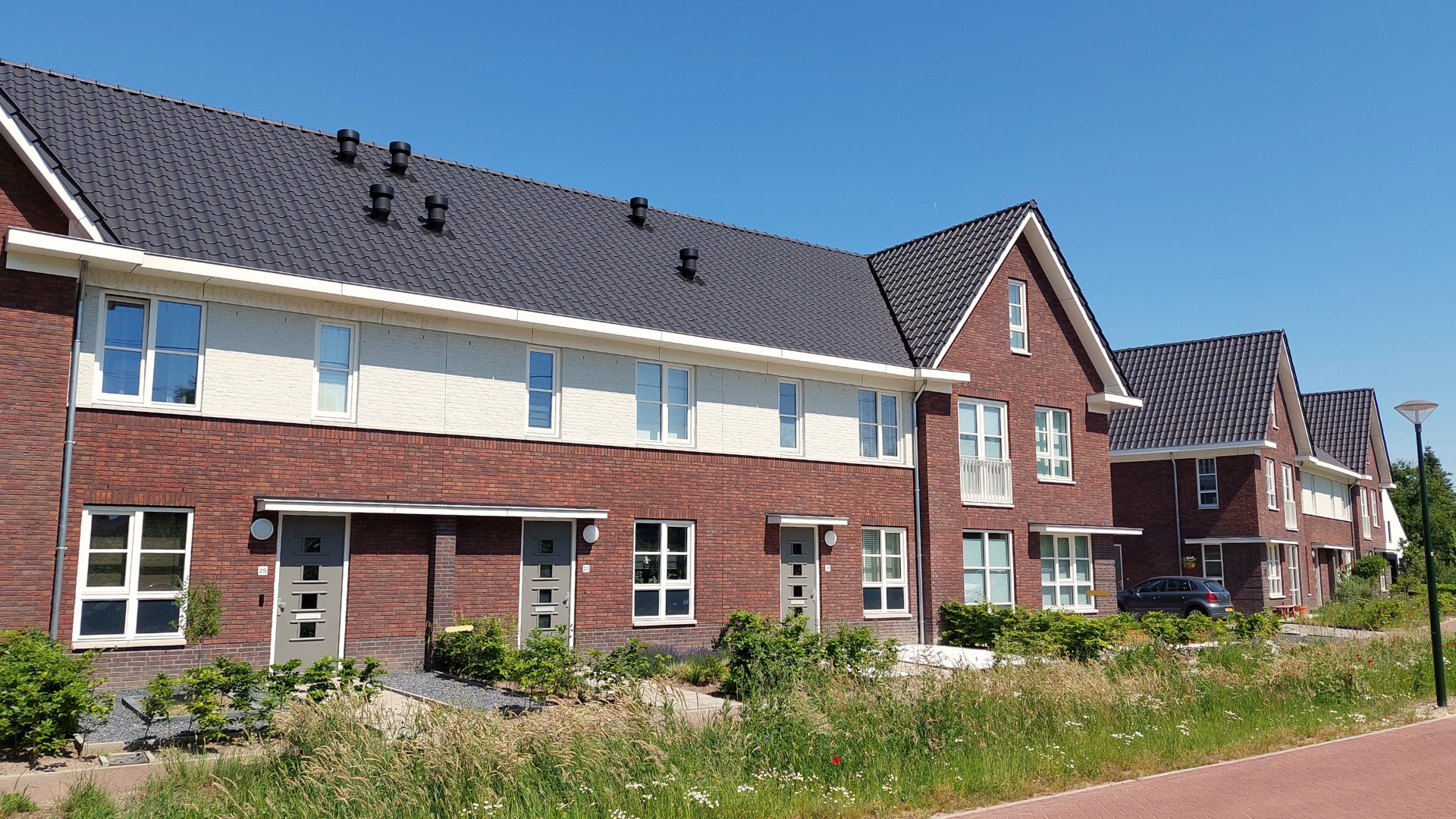 Gedraaide kappen geven diversiteit aan de wijk