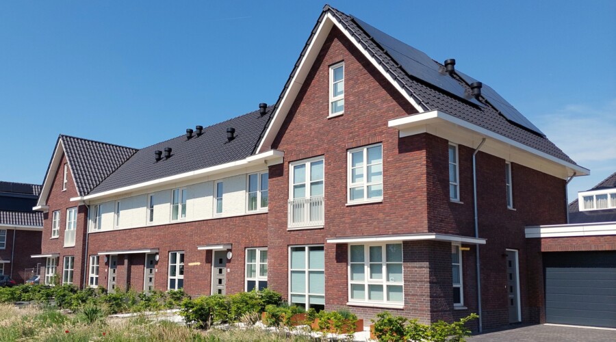 Rijwoningen in de Oirschotse nieuwbouwwijk Ekerschot