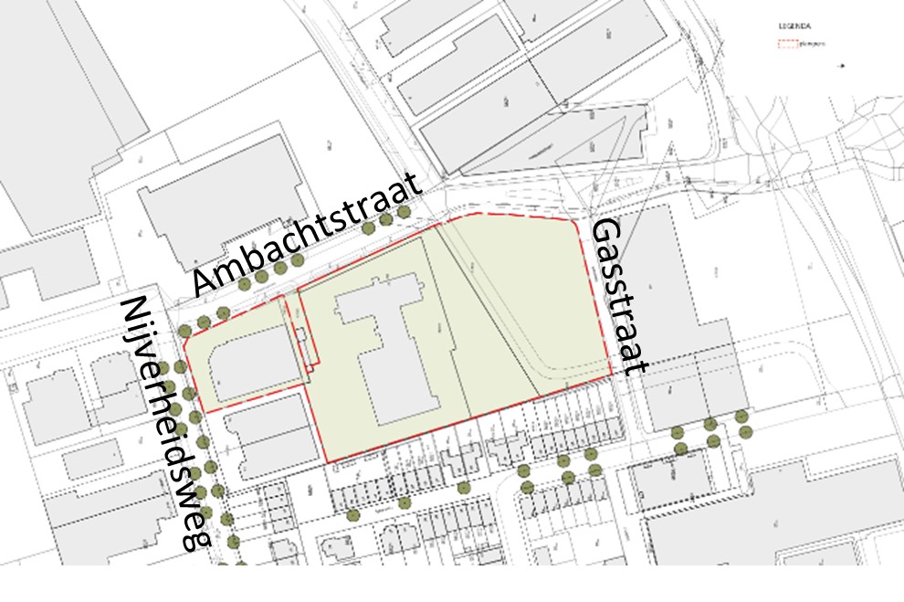 Planlocatie Gasstraat Ambachstraat Nijverheidsweg Oisterwijk