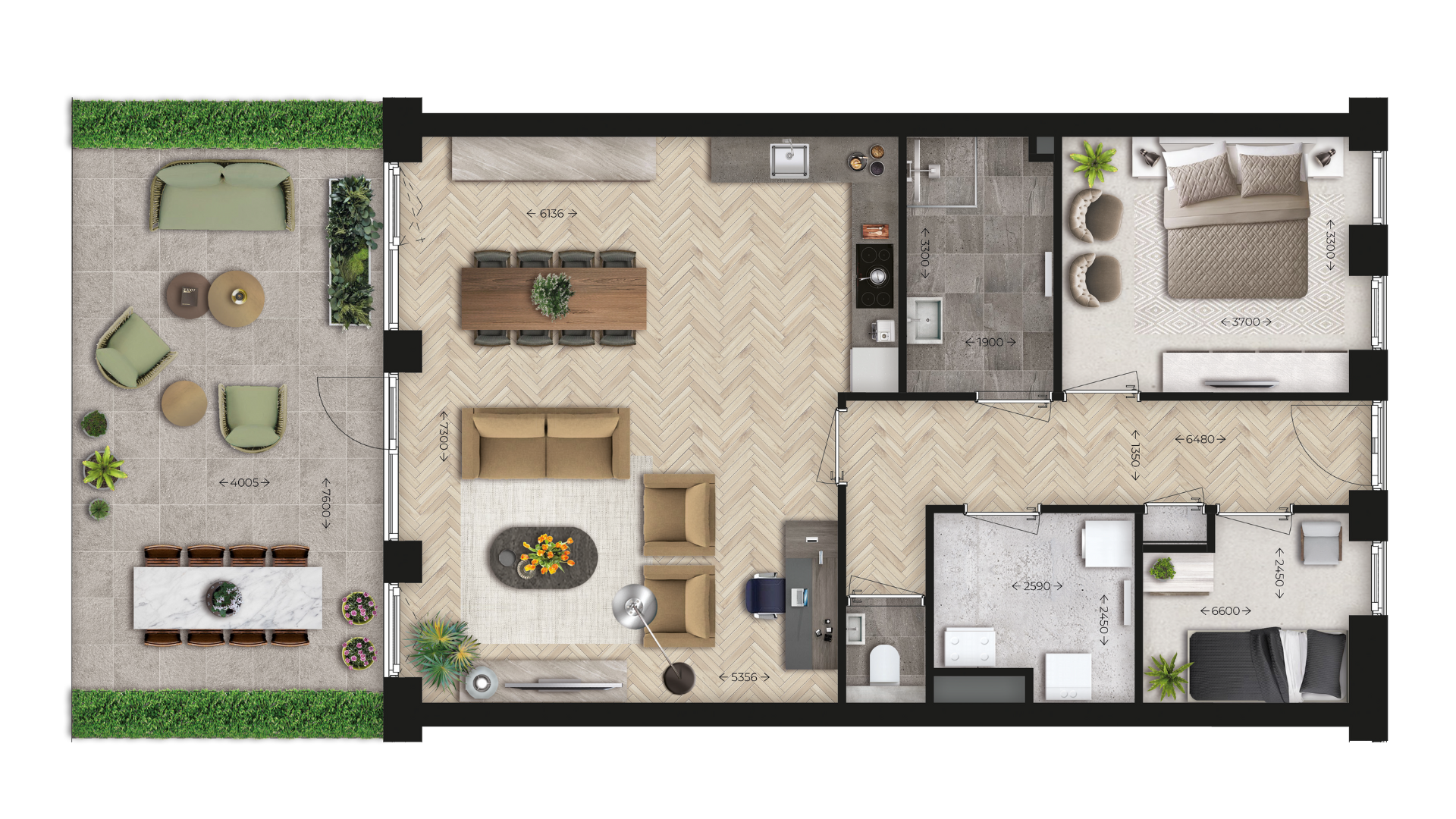 Sfeerplattegrond van type G