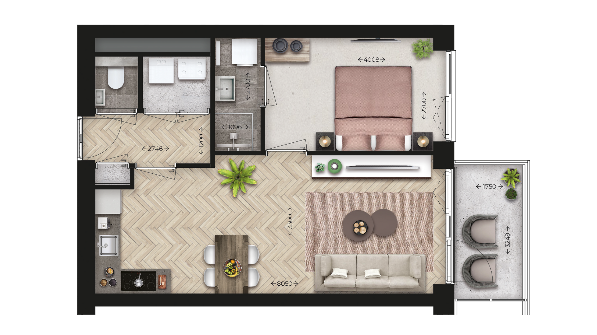 Sfeerplattegrond van type J