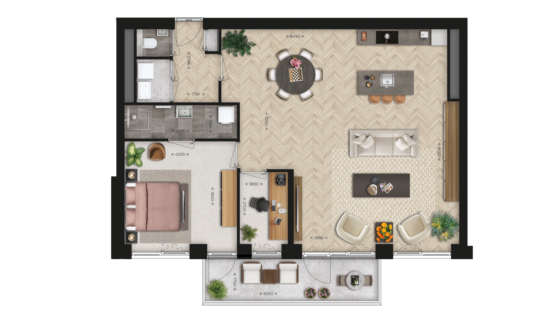 Sfeerplattegrond van type R