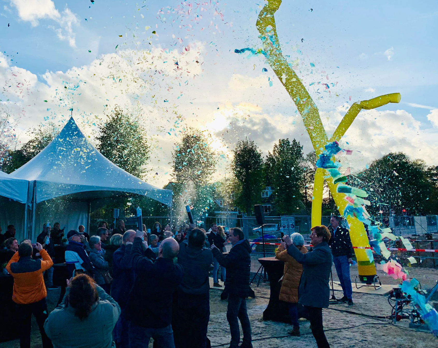 Viering start bouw de Valkenier te Valkenswaard