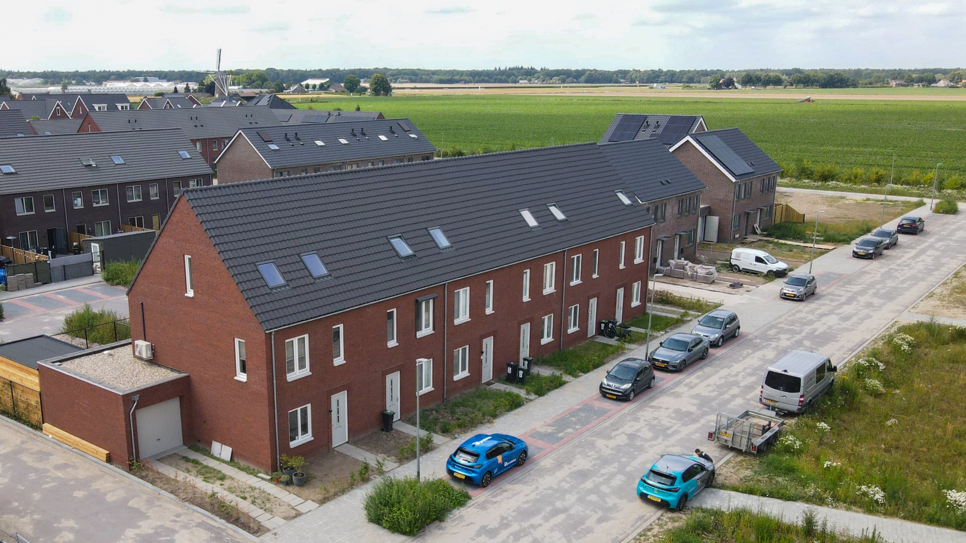 Het nieuwbouwplan biedt ook ruimere rijwoningen