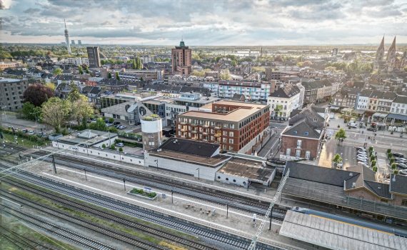 Roermond Willem II Singel Bold vogelvlucht