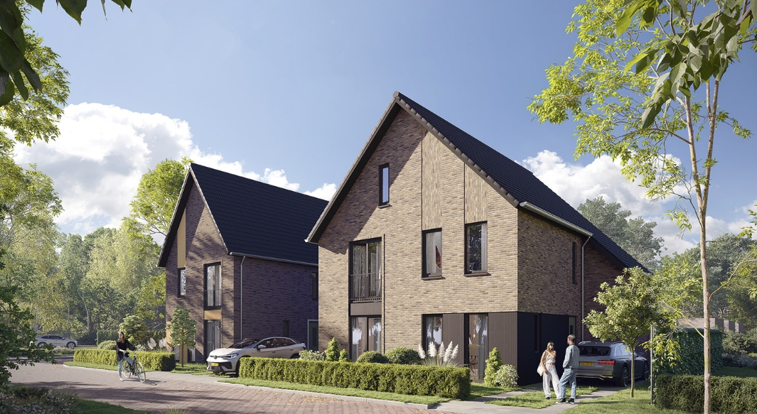 Ook deze tweekappers hebben hun eigen identiteit in het project