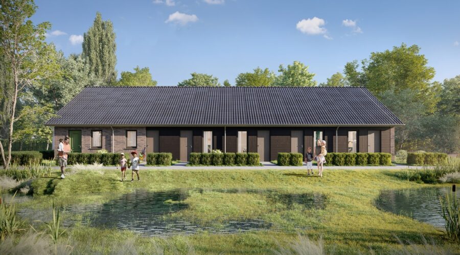 Met name deze compacte huizen in het project zijn starterswoningen