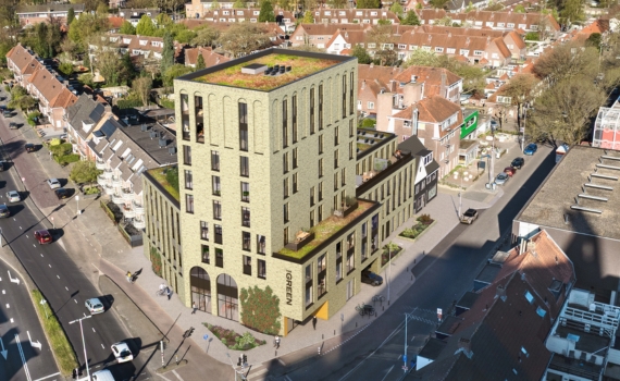 Eindhoven The Green Marconilaan Edisonstraat vogelvlucht