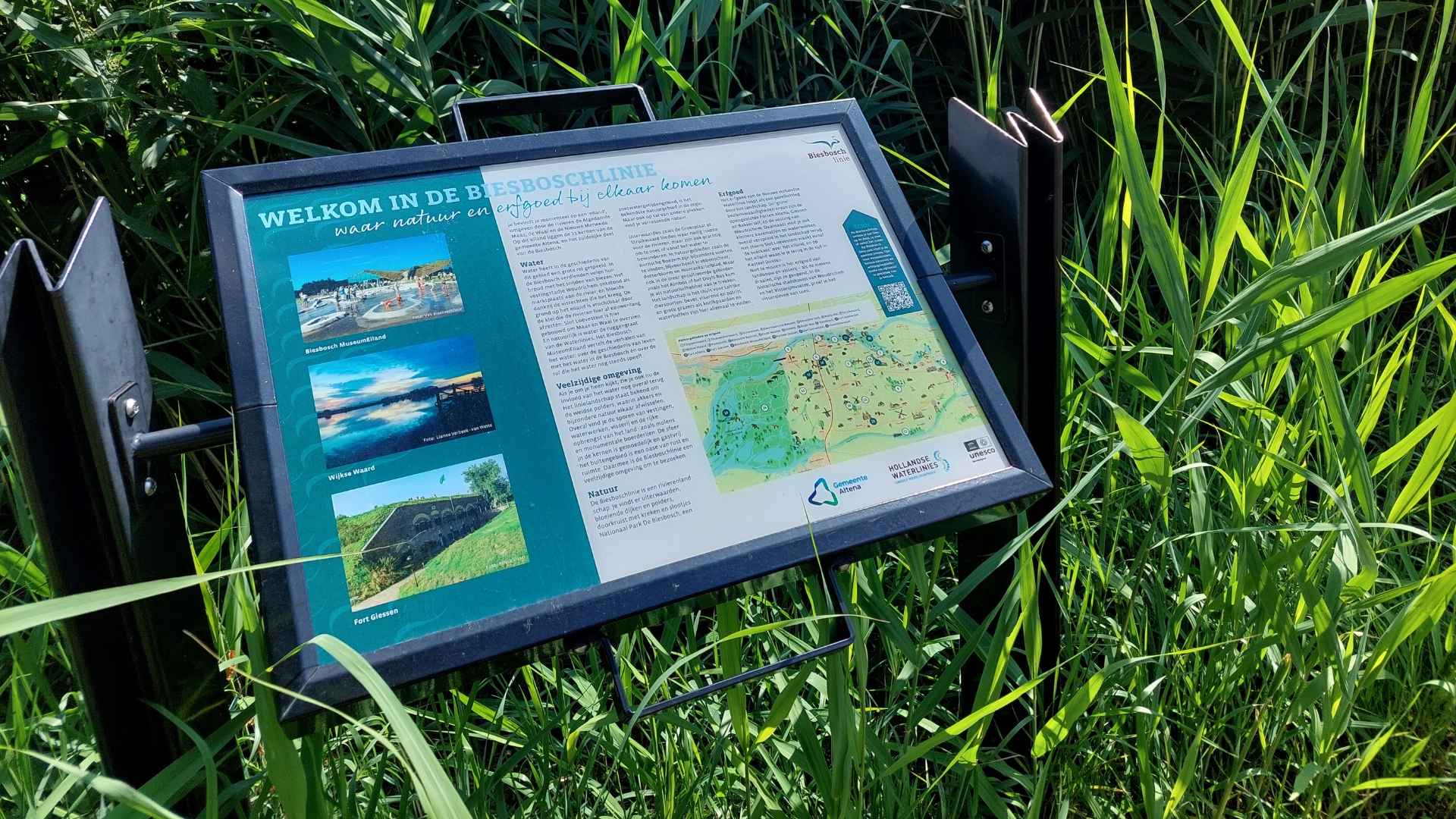 Ontdek de Biesboschlinie, een landschap getekend door water, weidse polders en restanten van vestigingen