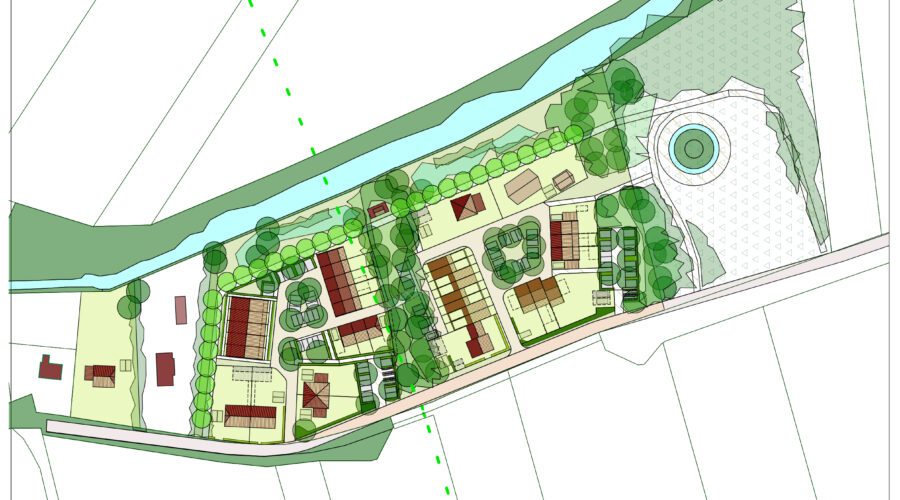 Schetsontwerp verkaveling herontwikkeling Hoefpad Uitwijk