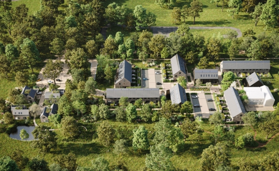 Kloostergoed Theresia Vught vogelvlucht De Poel en De Moestuin