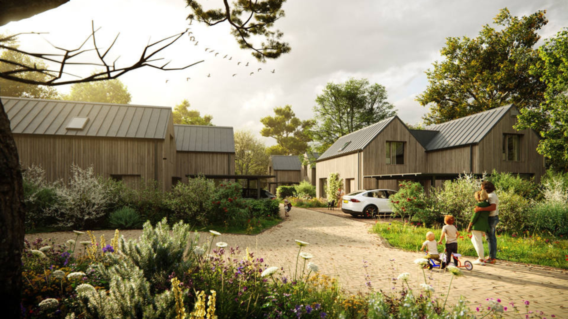 Rondom de nieuwbouw komt veel groen