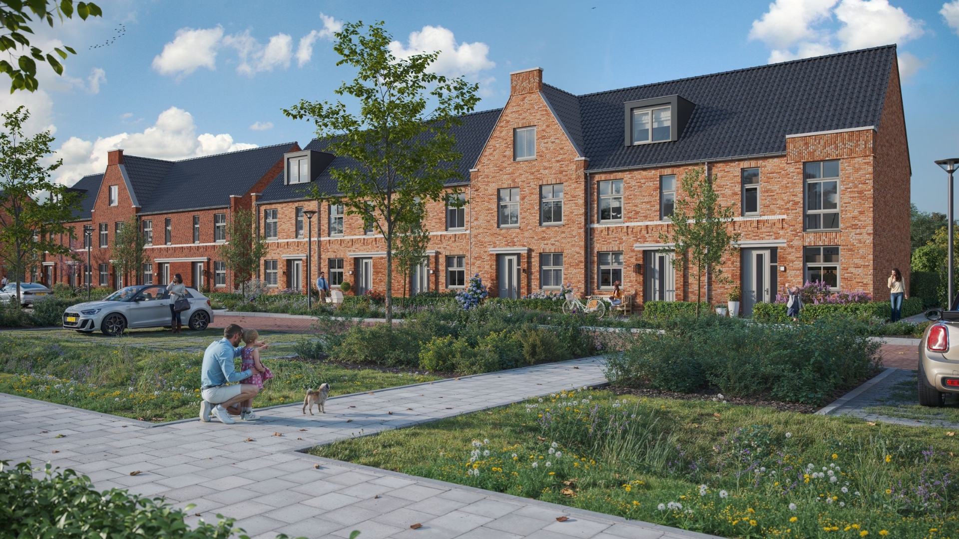 Ook rijwoningen vind je in deze nieuwbouw in Heeswijk-Dinther