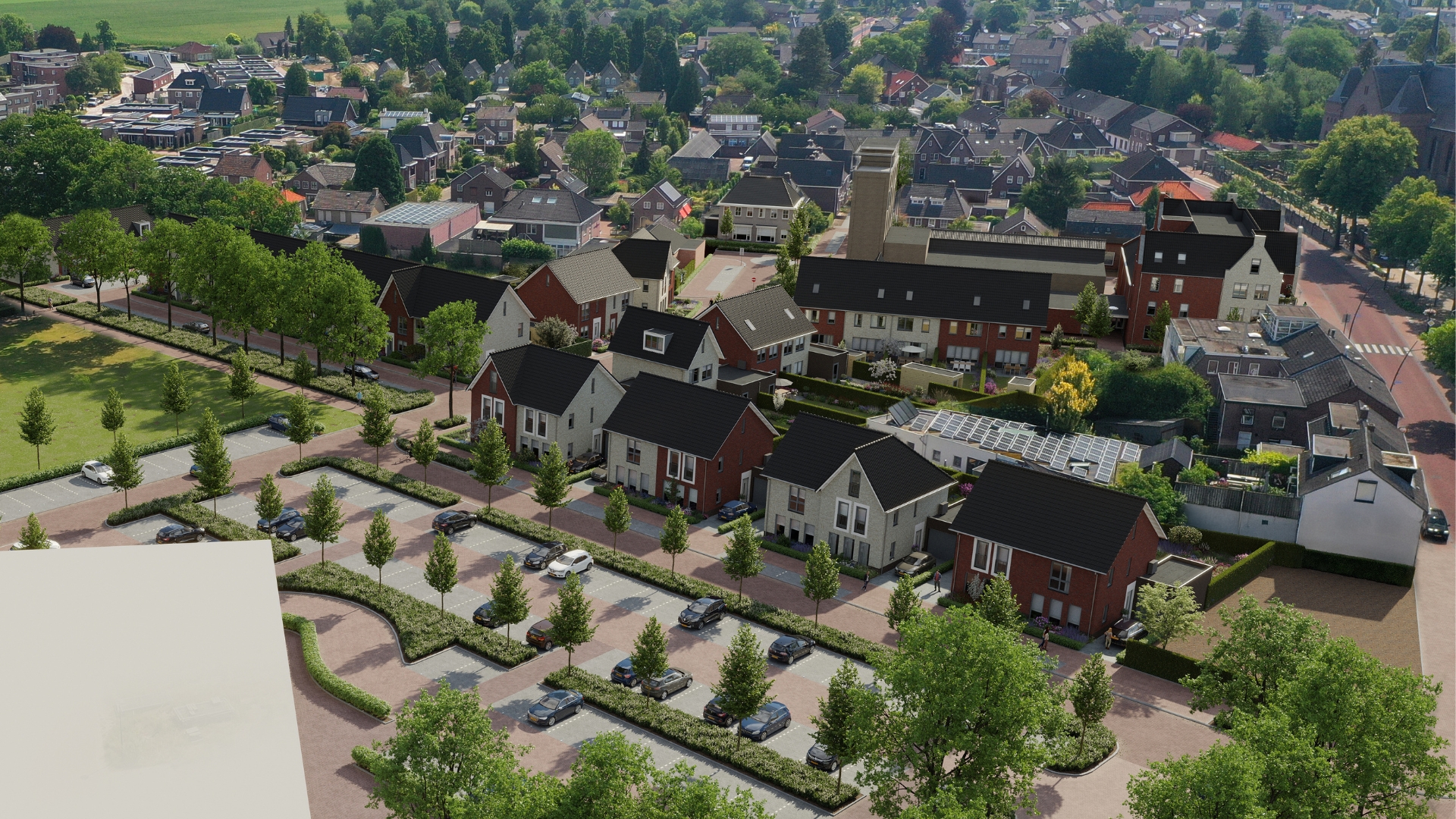De tweekappers van fase 2 in nieuwbouwproject RemmensBerg te Sint Anthonis