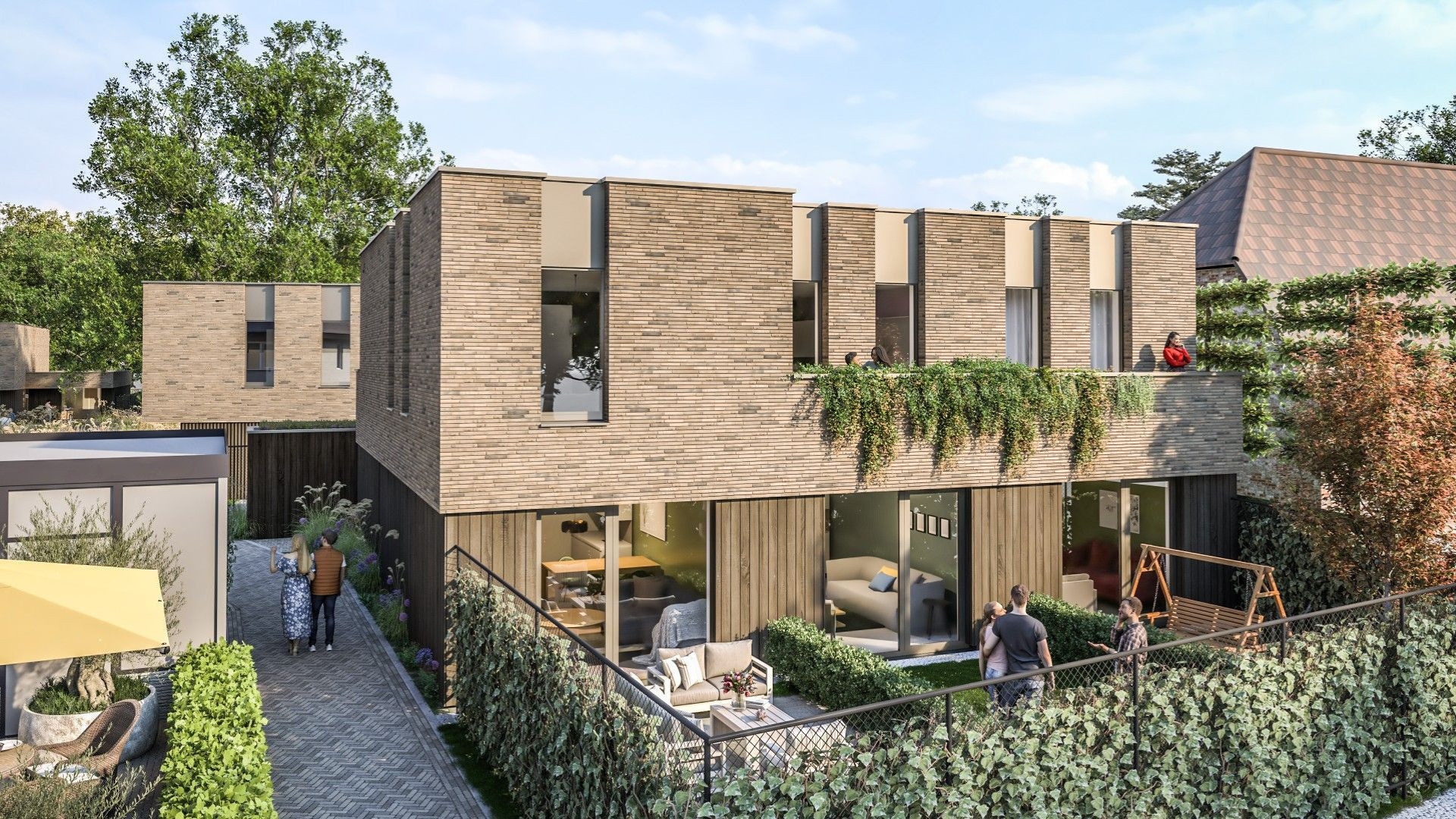 De zes beneden- en bovenwoningen zijn slim en comfortabel ontworpen, met volop licht en buitenruimte
