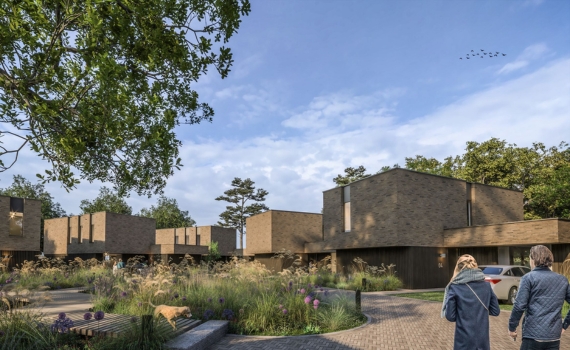 Waalre Wolders Eik nieuwbouw vrijstaande huizen groene binnentuin