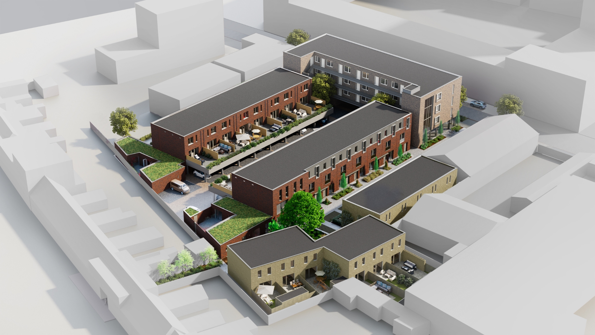 In Stadsdok Tilburg komen grondgebonden woningen en appartementen
